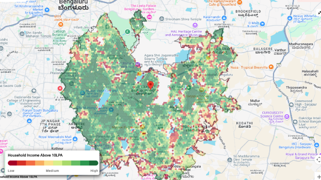 Total Addressable Market for household income above 10lpa