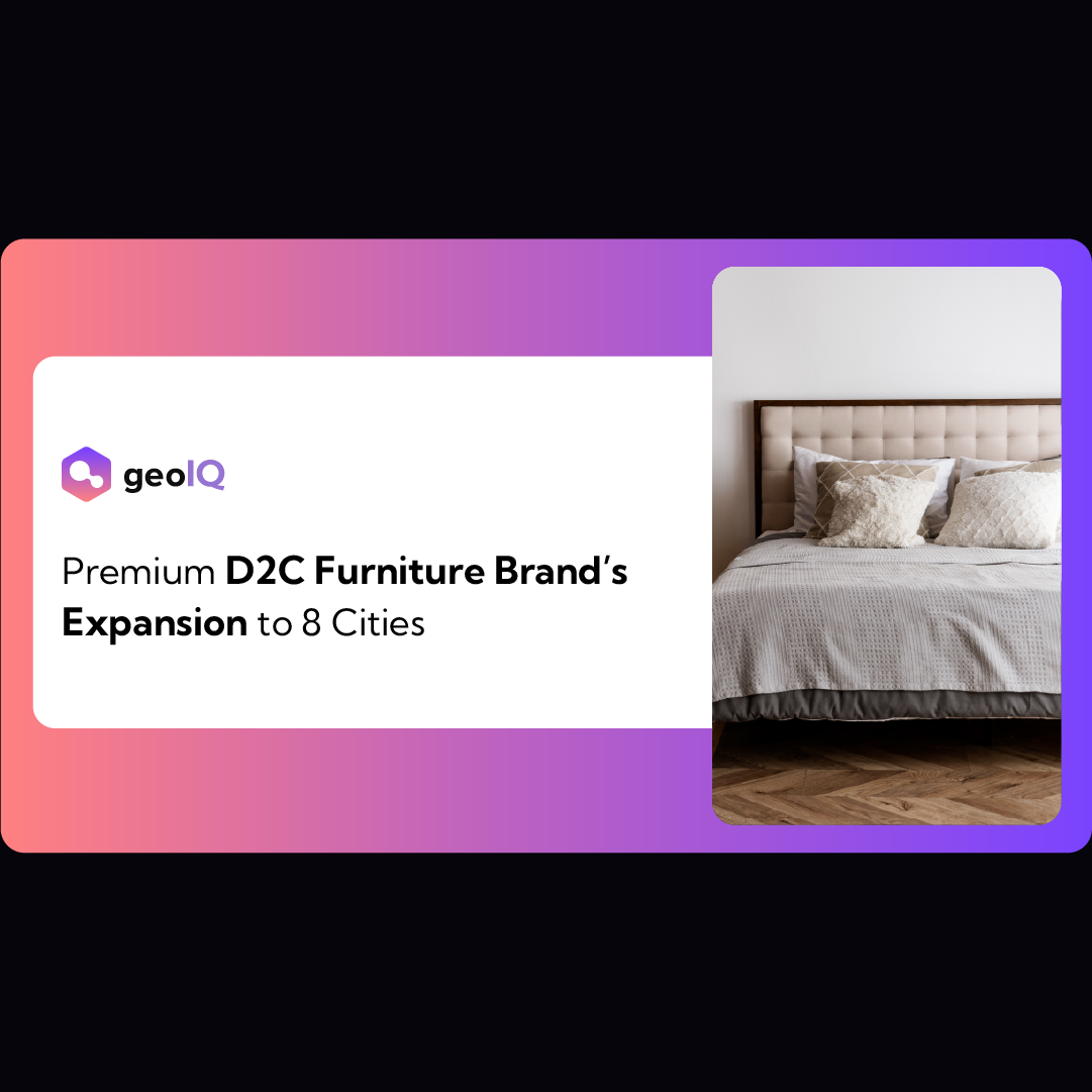 Premium D2C Furniture Brand’s Expansion to 8 Cities GeoIQ Blog